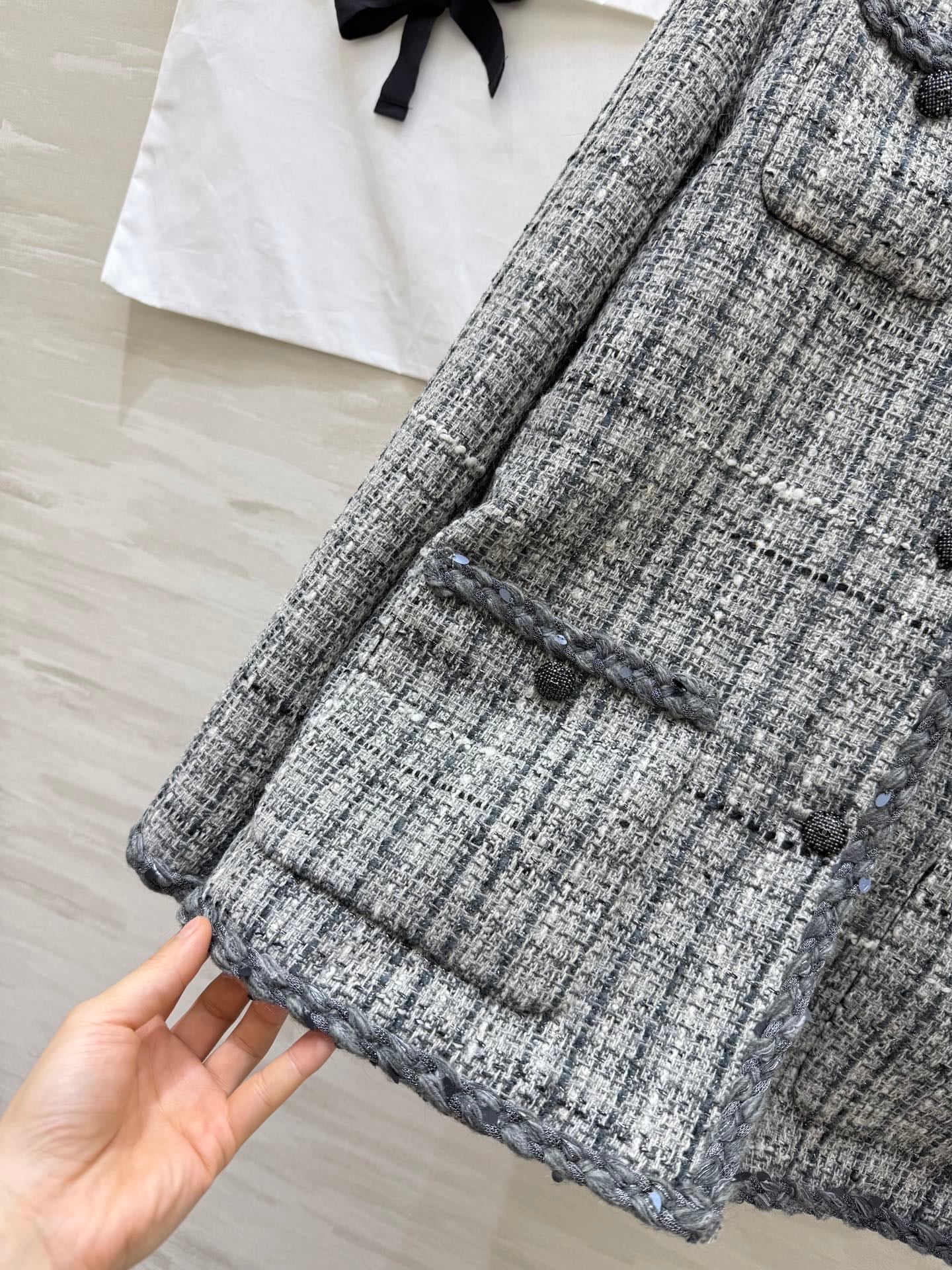 CC 26s Jacket White Grey Tweed 352324