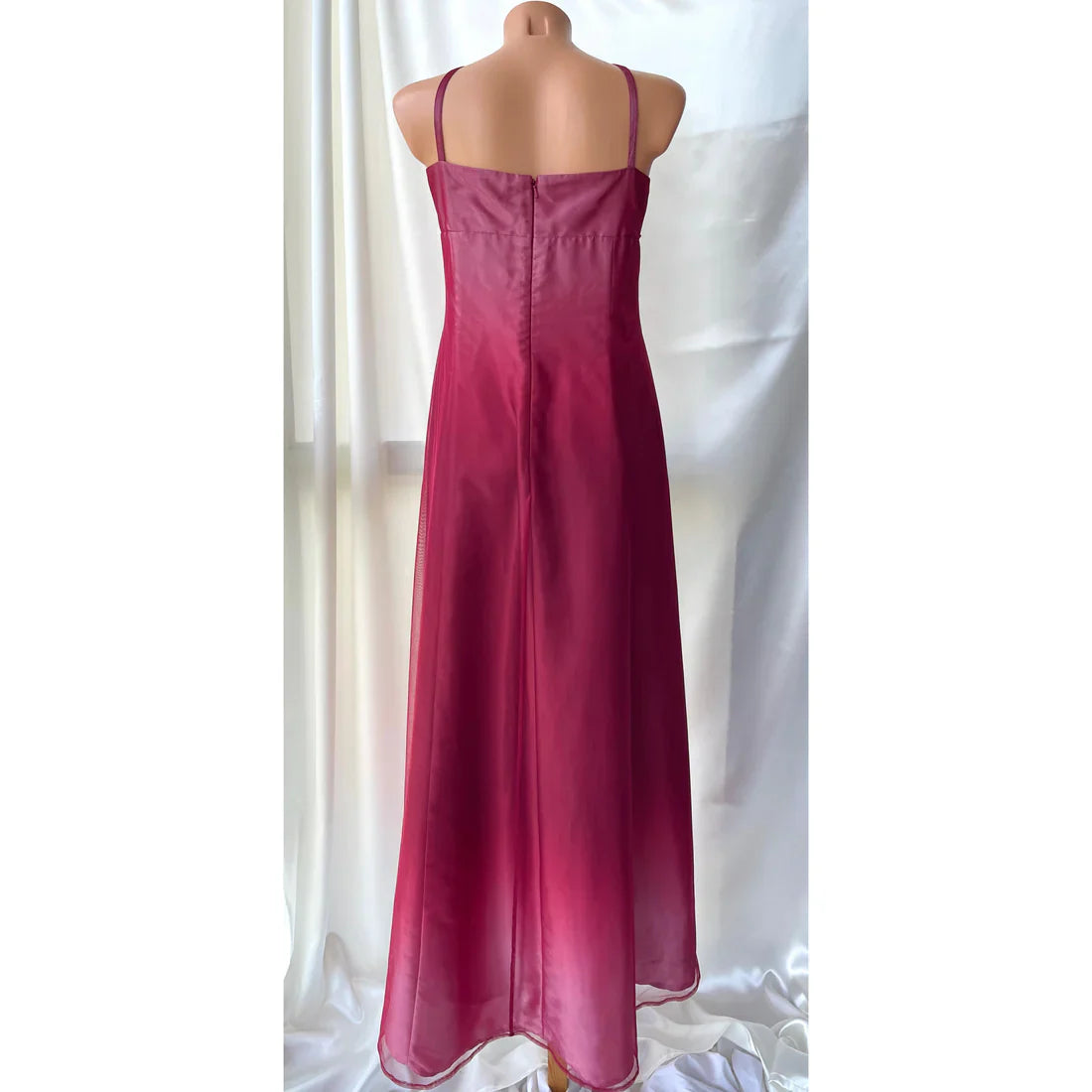 formaldressy--Red exquisite floral beaded fashion long tulle prom dress graduation dress gh5521