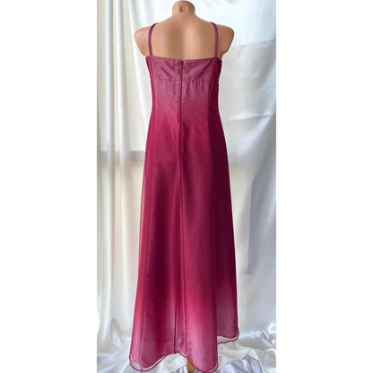 formaldressy--Red exquisite floral beaded fashion long tulle prom dress graduation dress gh5521