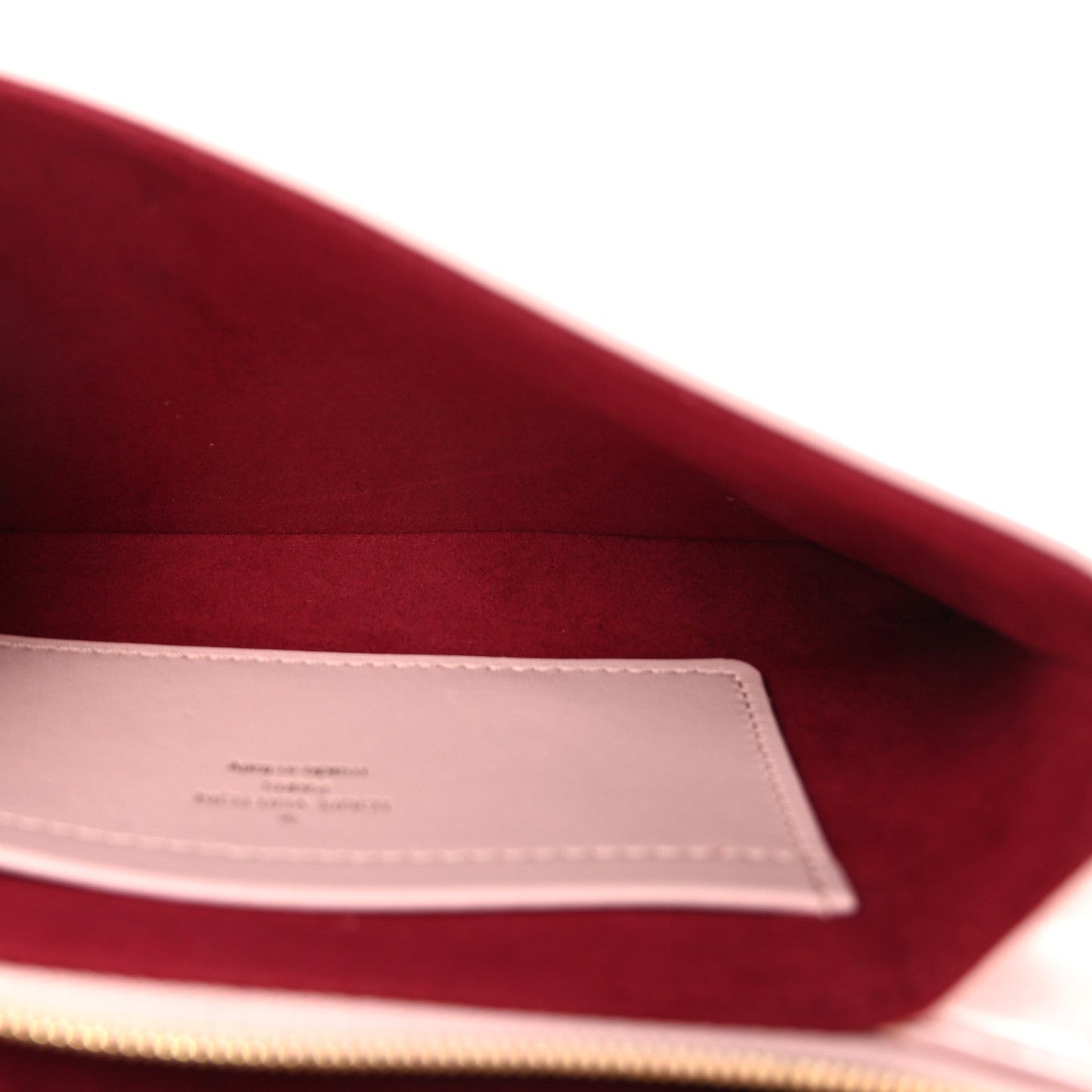 Lambskin Embossed Monogram Pochette Coussin Rose