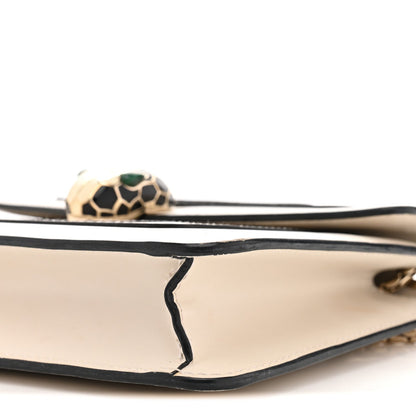 Calfskin Small Serpenti Forever Crossbody Bag White Agate