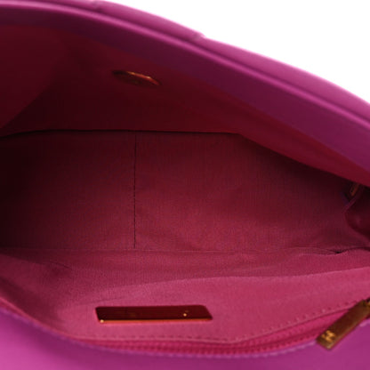 Lambskin Quilted Medium Chanel 19 Flap Purple