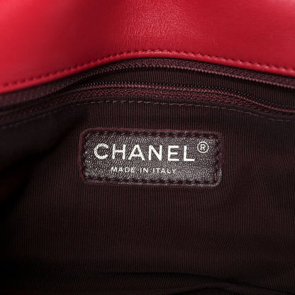 Caviar Lambskin Quilted Bi Coco Flap Red