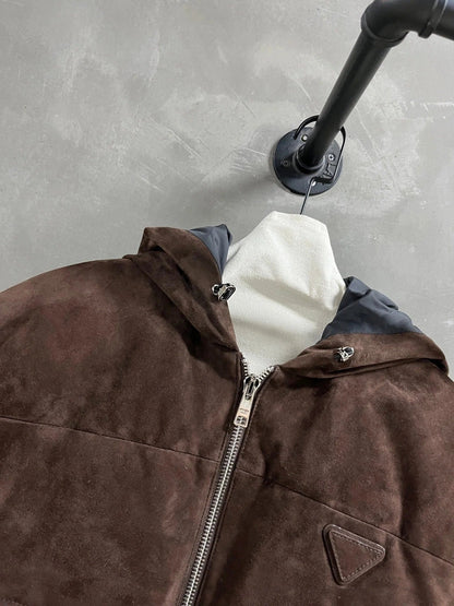 PRADA 25S SUEDE DOWN VEST 384