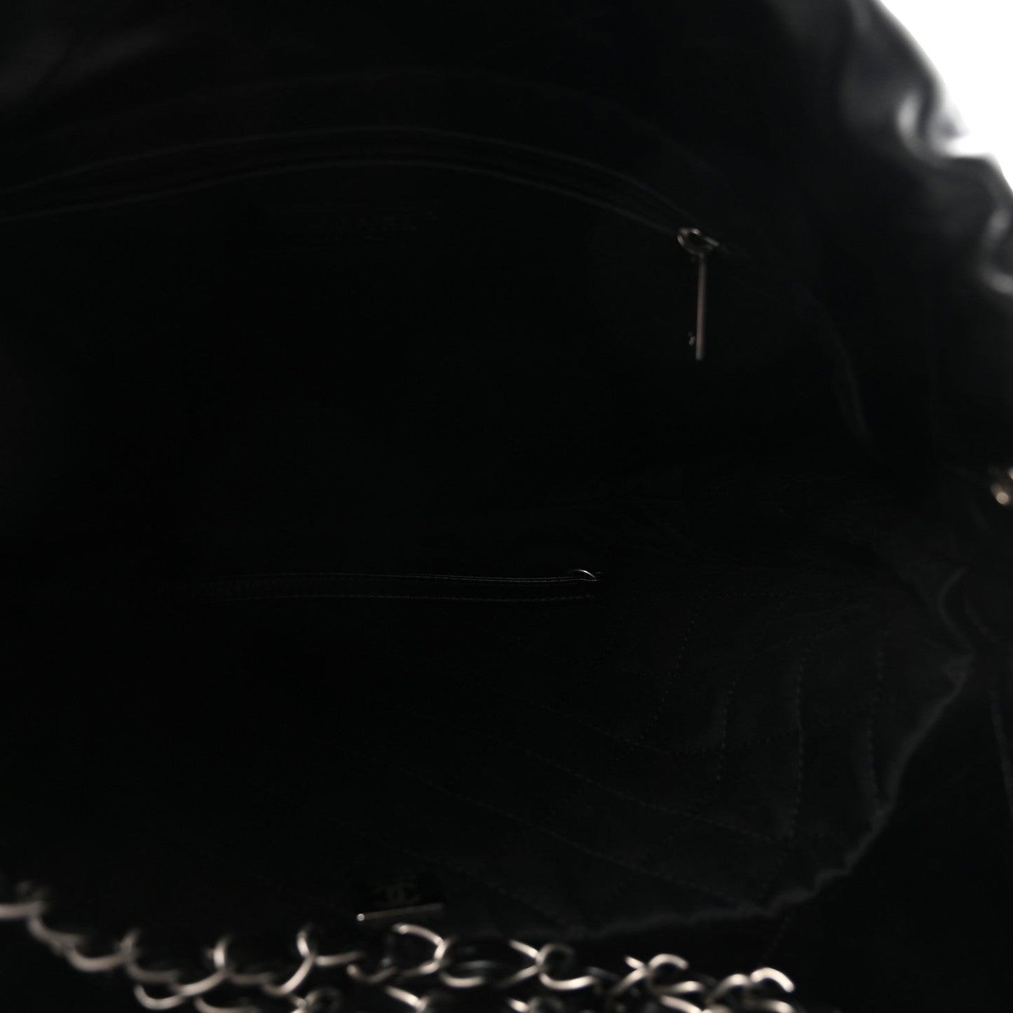 Shiny Calfskin Quilted Small Chanel 22 Black