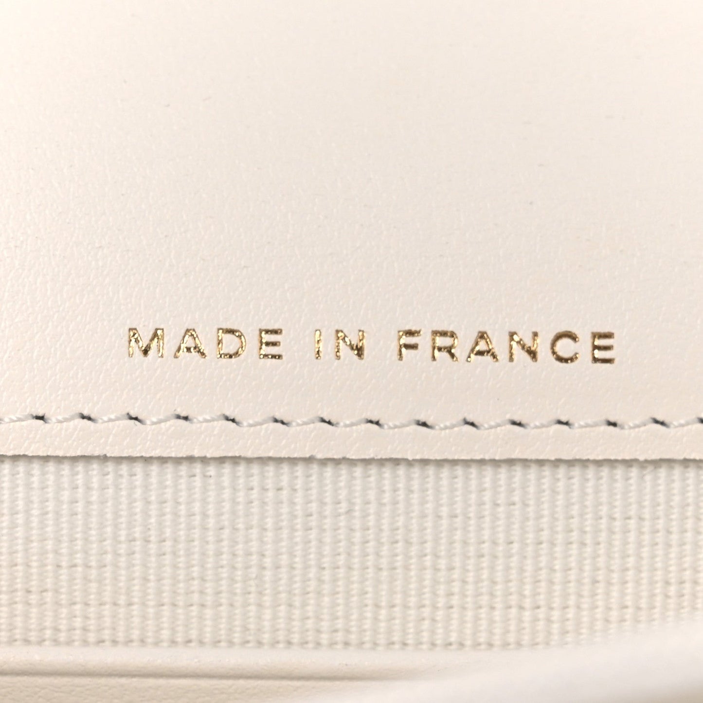 Shiny Caviar Quilted Flap Charm Wallet On Chain WOC White