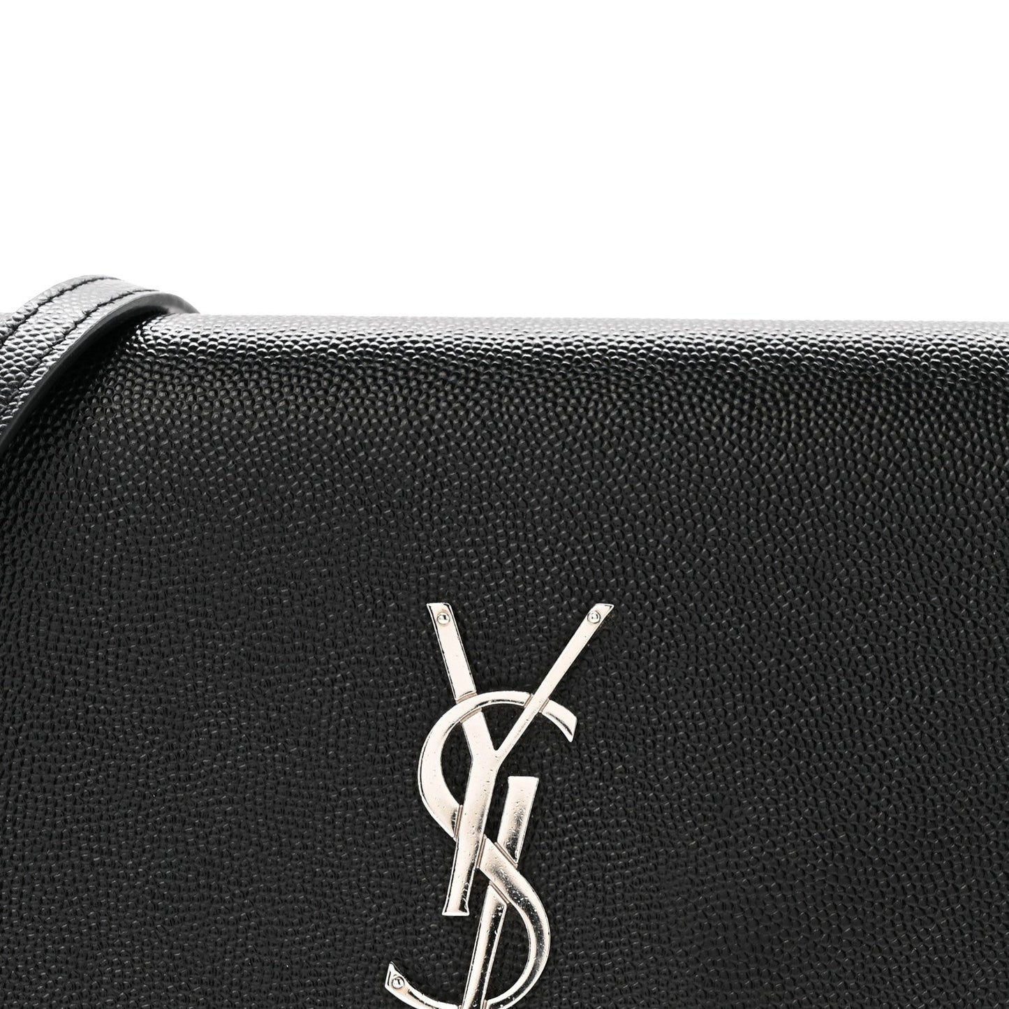 Grain De Poudre Classic Monogram Kate Tassel Chain Wallet Black