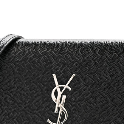 Grain De Poudre Classic Monogram Kate Tassel Chain Wallet Black
