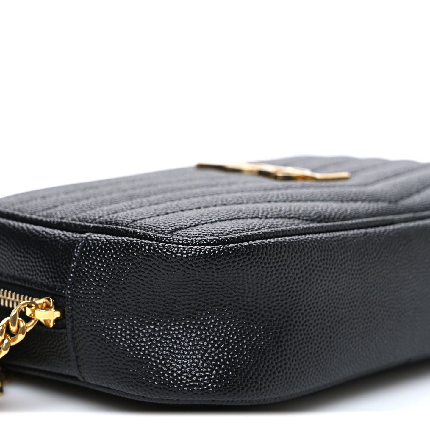 Grain De Poudre Matelasse Monogram Mini Lou Camera Bag Black