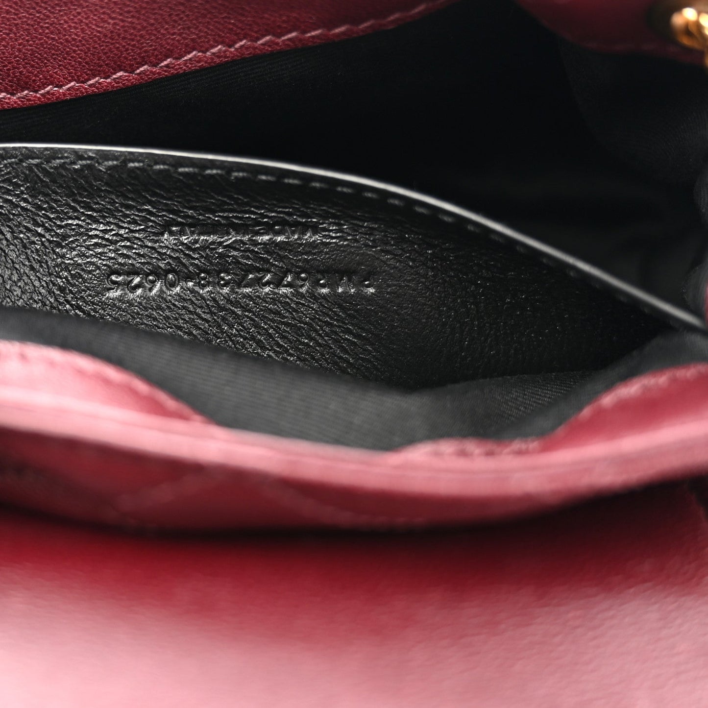 Lambskin Quilted Monogram Mini Nolita Hot Wine