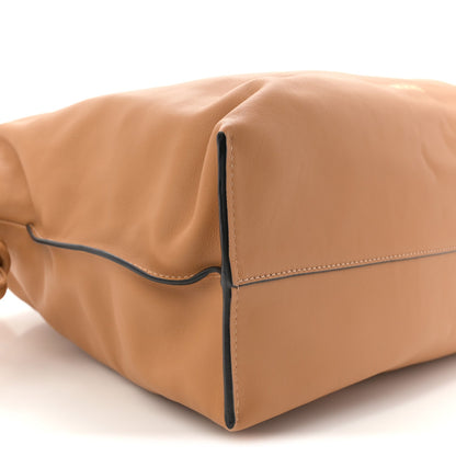 Calfskin Large Flamenco Knot Bag Warm Desert