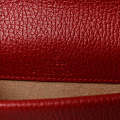 Calfskin Super Mini Dionysus Shoulder Bag Hibiscus Red