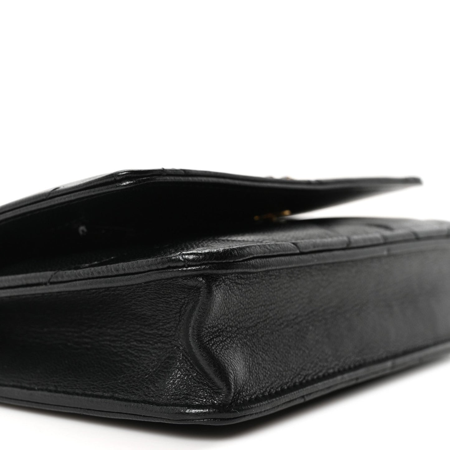 Lambskin Quilted Chanel 19 Wallet On Chain WOC Black