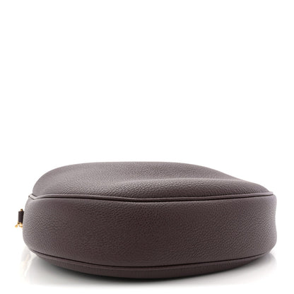 Supple Grained Calfskin Teen Lulu Shoulder Bag Deep Burgundy