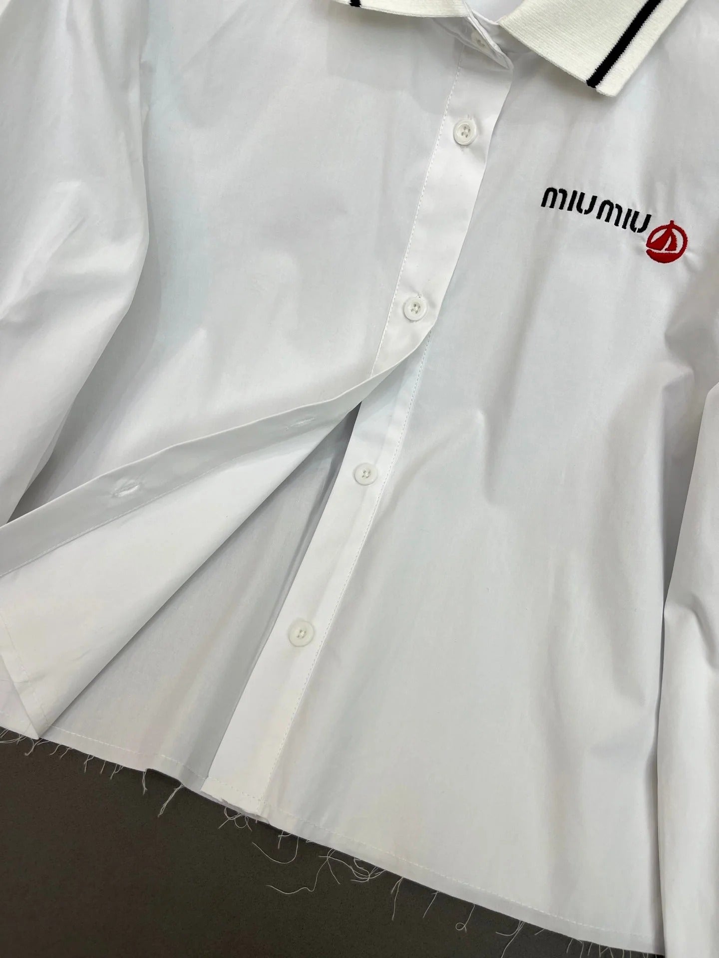 MIUMIU LONG-SLEEVE SHIRT 214505