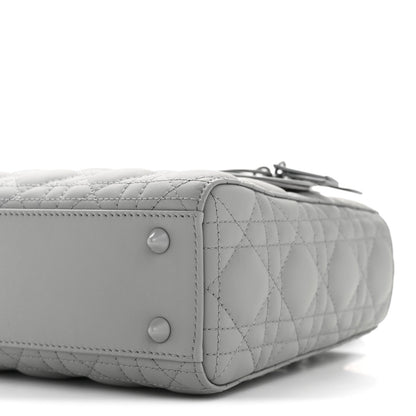 Ultra Matte Calfskin Cannage Small My ABCDior Lady Dior Grey