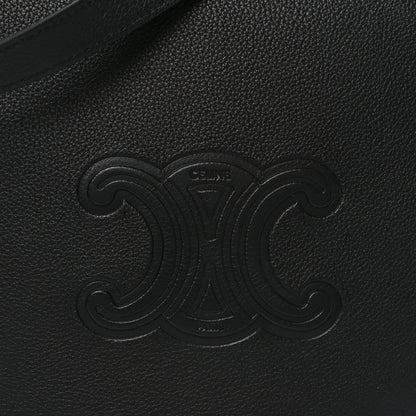 Supple Calfskin Cuir Triomphe Small Heloise Shoulder Bag Black