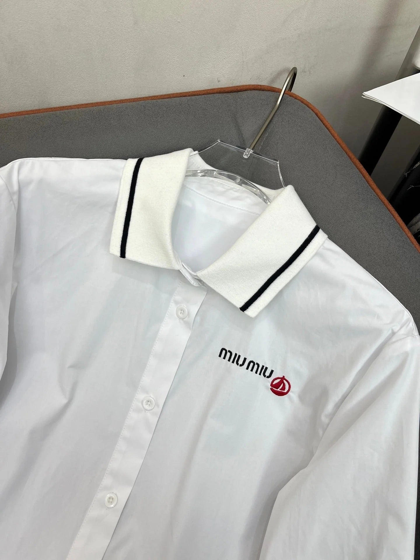 MIUMIU LONG-SLEEVE SHIRT 214505