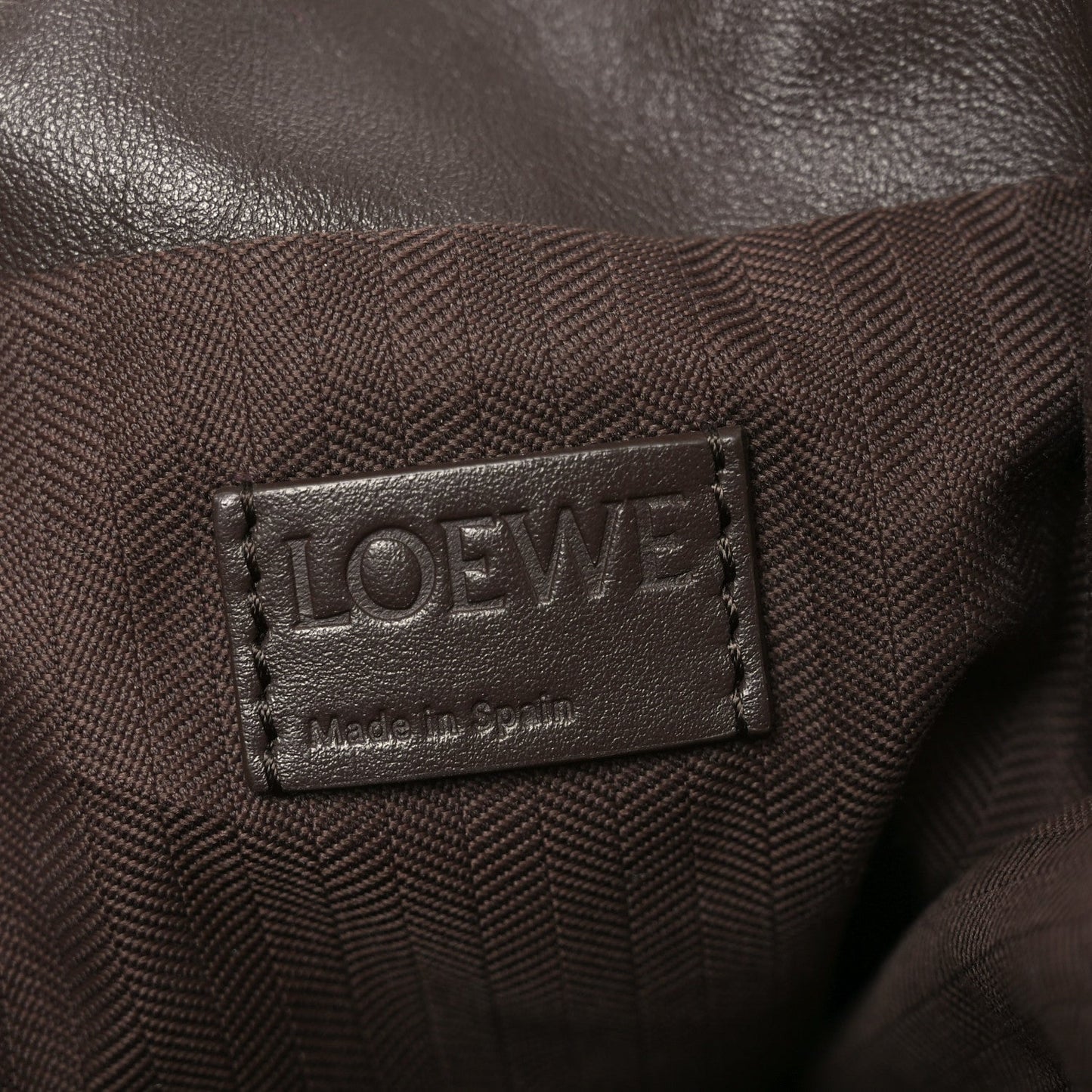 Calfskin Flamenco Puffer Knot Bag Dark Brown