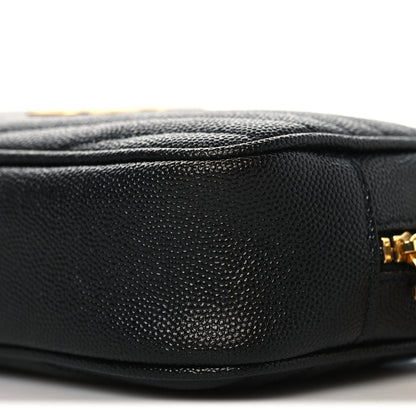 Grain De Poudre Matelasse Monogram Mini Lou Camera Bag Black