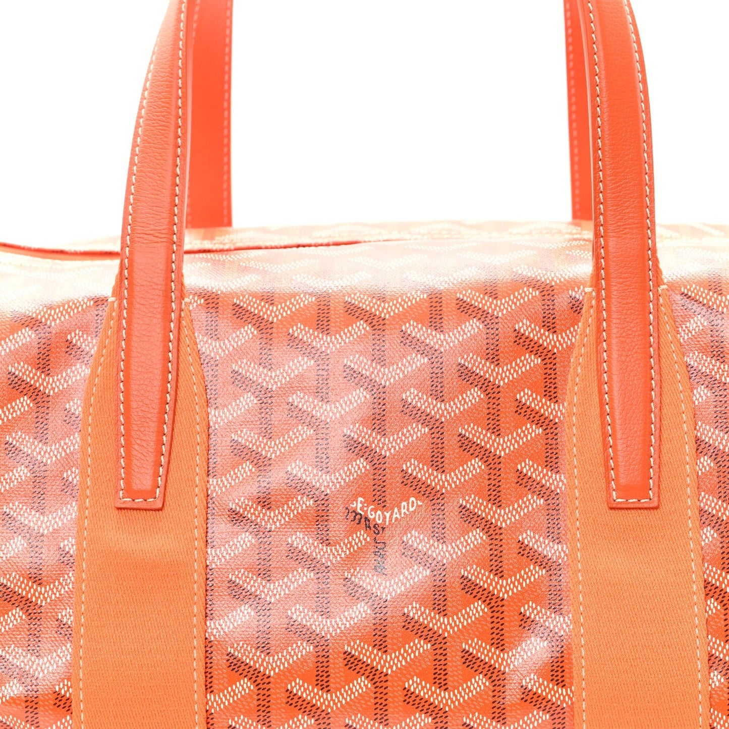 Goyardine Barrel 40 Sports Bag Orange
