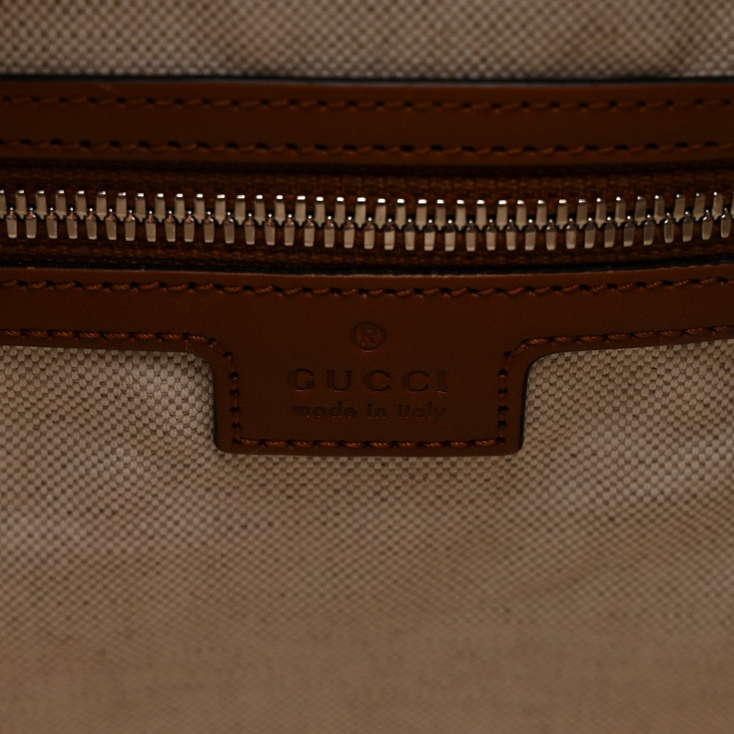 Calfskin GG Tennis Embossed Large Duffle Bag Brown