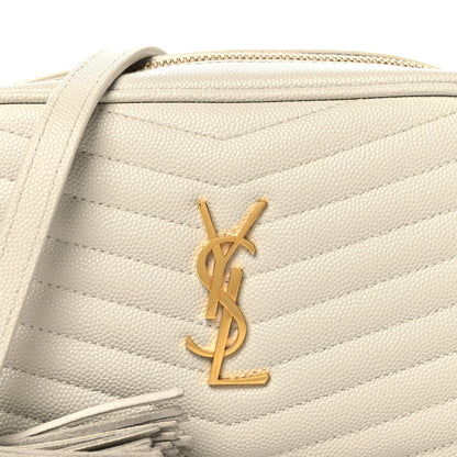 Grain De Poudre Matelasse Monogram Mini Lou Camera Bag Crema Soft