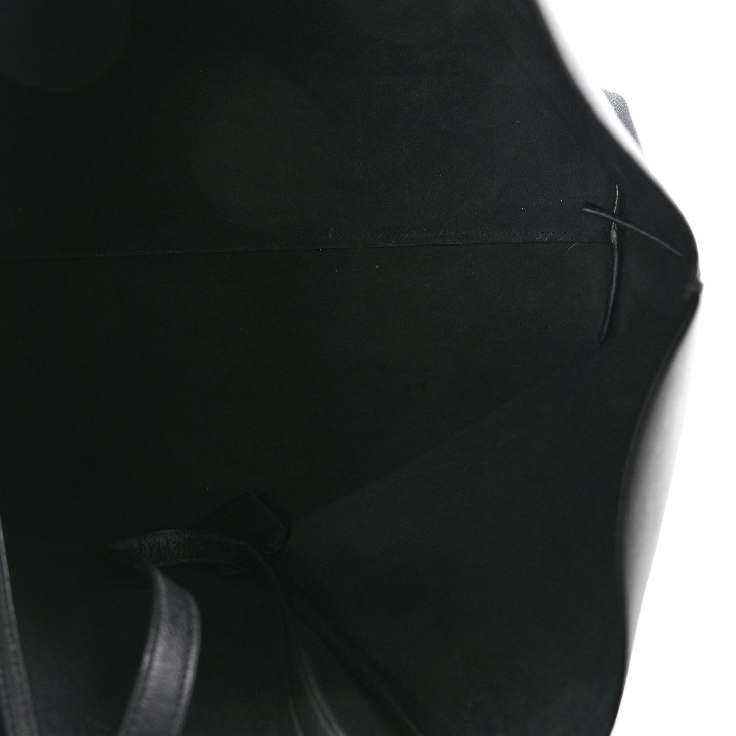 Calfskin Large Shopping Tote Black