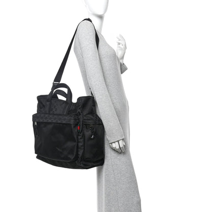 Nylon Large Nexus Tote Black
