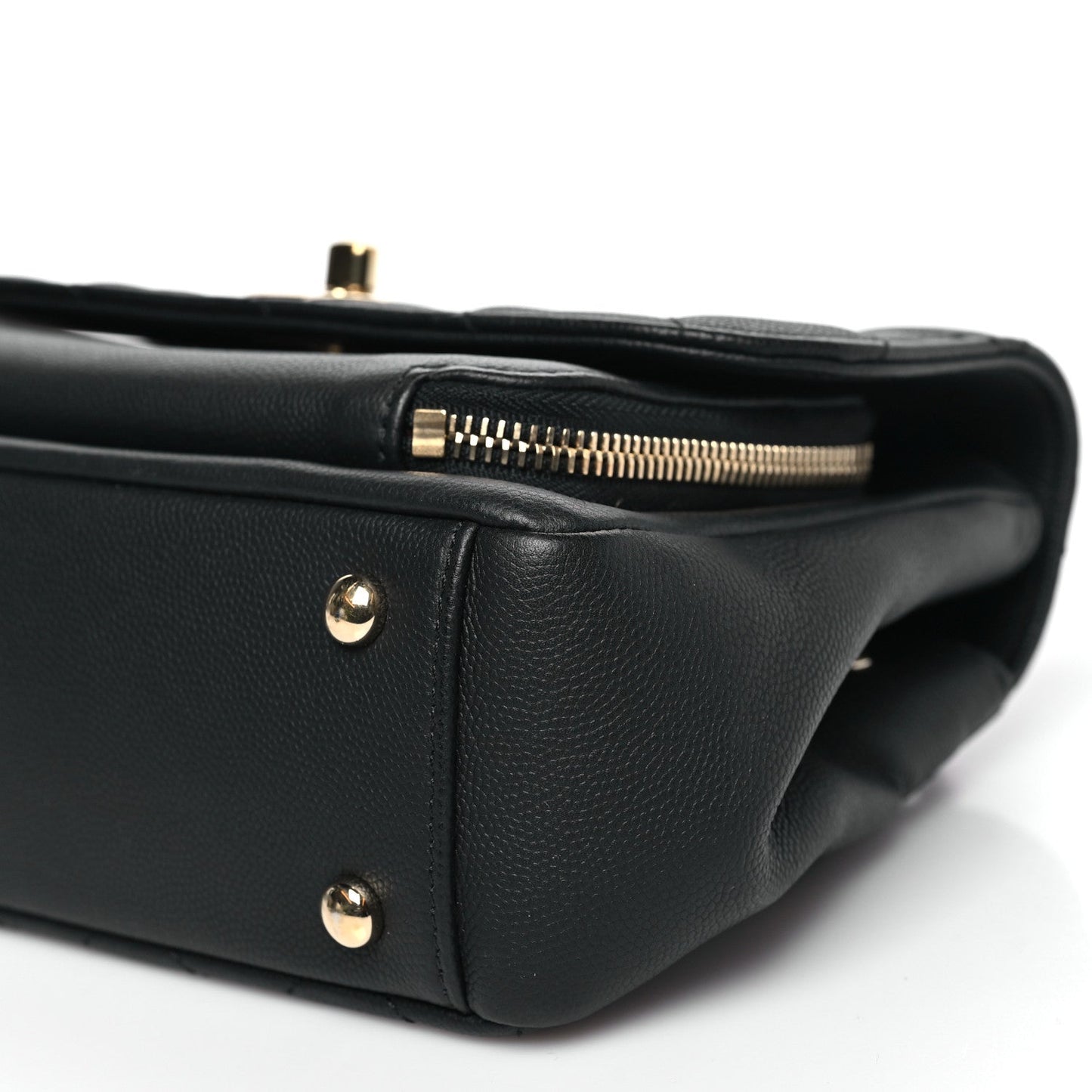 Caviar Quilted Small Business Affinity Flap Black