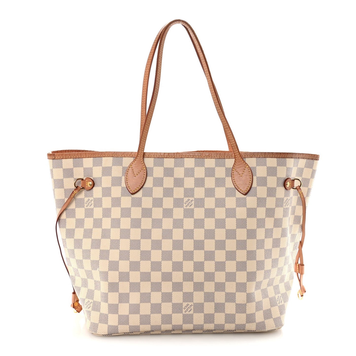 Damier Azur Neo Neverfull MM Rose Ballerine