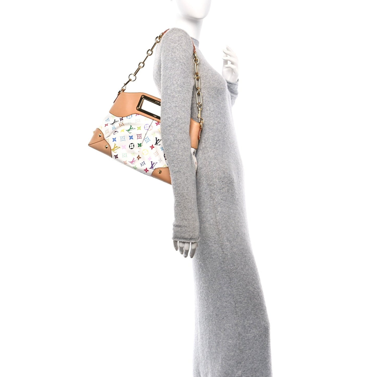 Monogram Multicolor Judy MM White