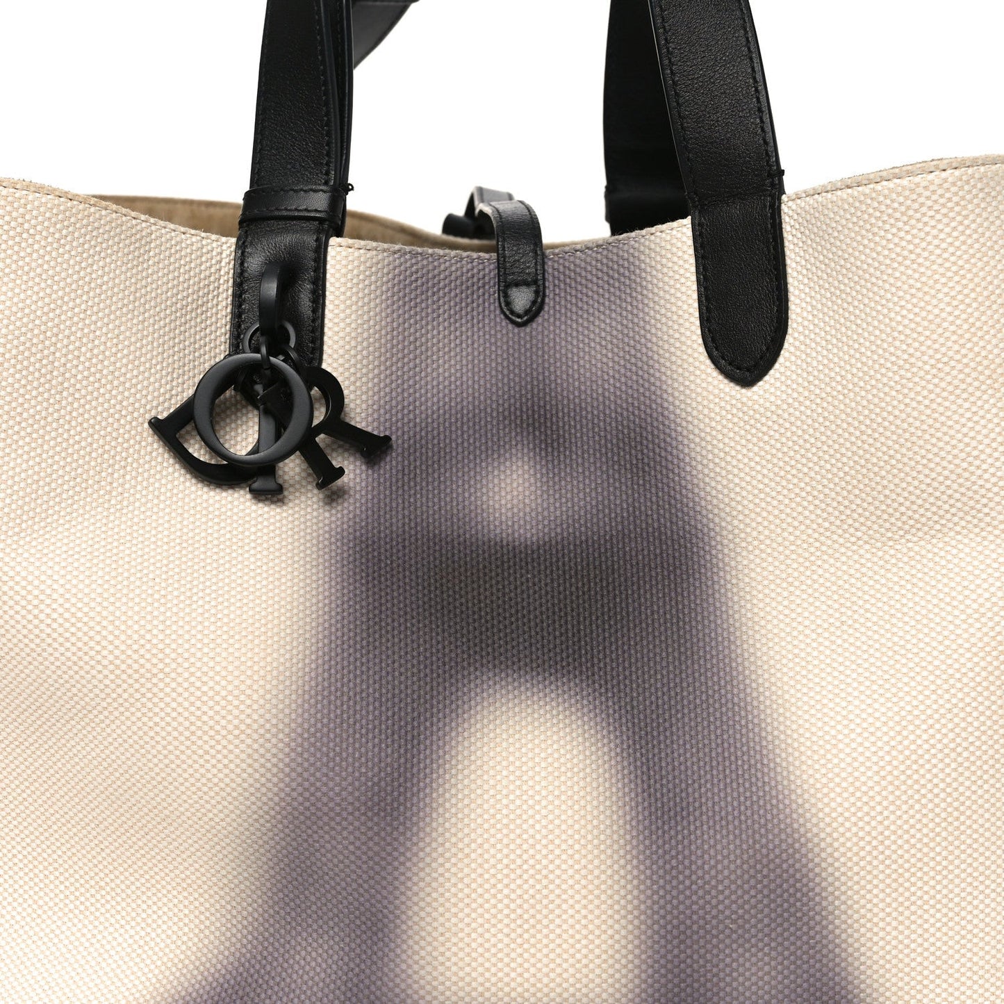 Canvas Large Eiffel Tower Toujours Beige Black