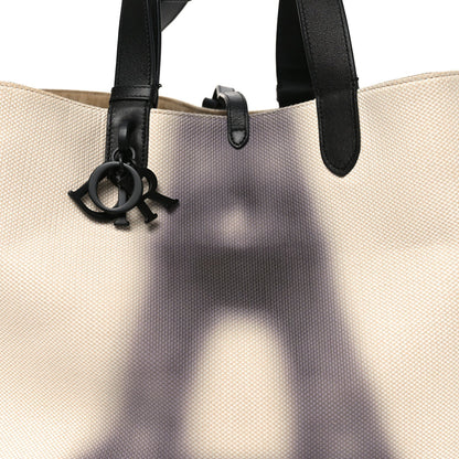 Canvas Large Eiffel Tower Toujours Beige Black