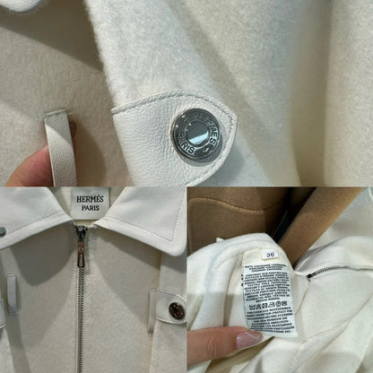 HERMES 25S MID-LENGTH CASHMERE COAT 284