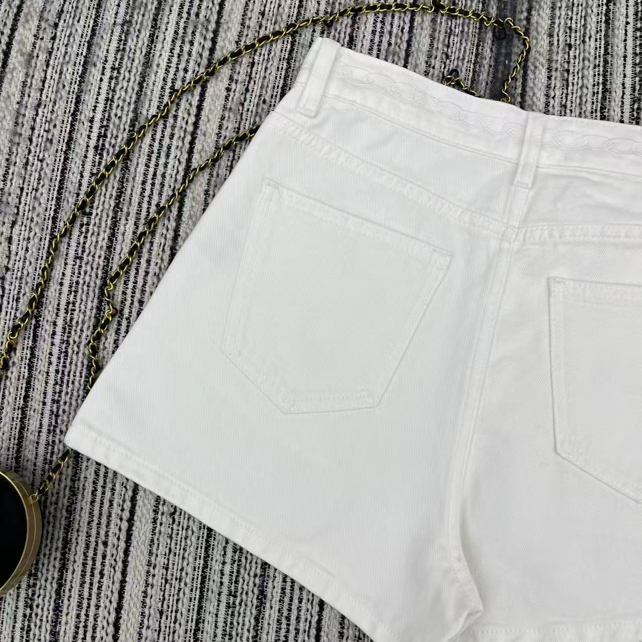 CC Denim Short Pants White Jeans 349028
