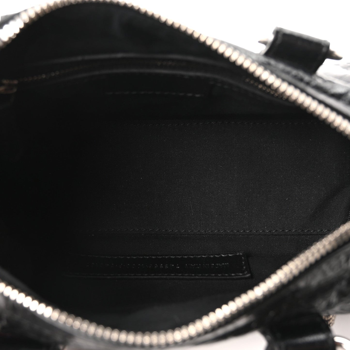 Agneau Arena Mini Le Cagole Duffle Crossbody Bag Black