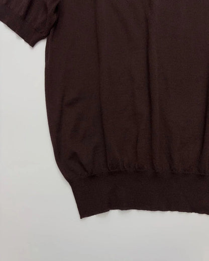 PRADA 25S SHORT-SLEEVE KNIT TURTLENECK 547