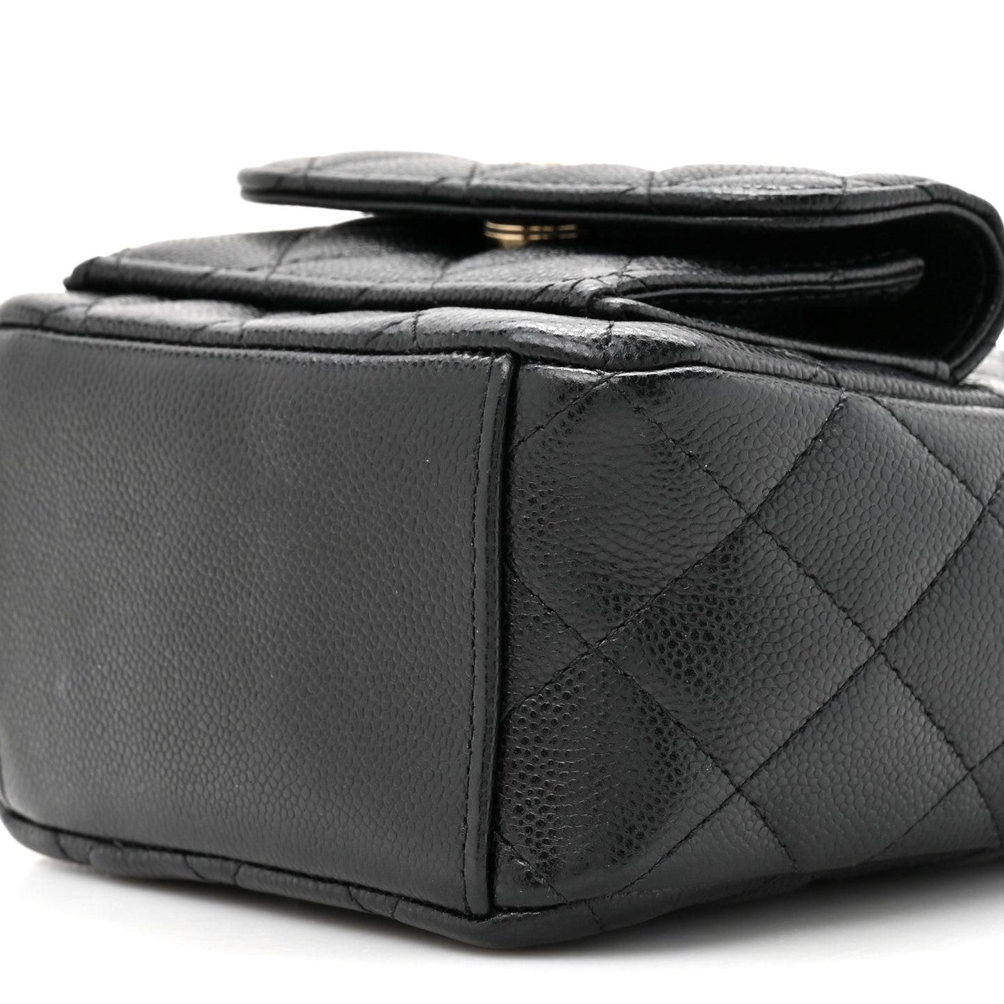Caviar Quilted CC Mini Classic Backpack Black