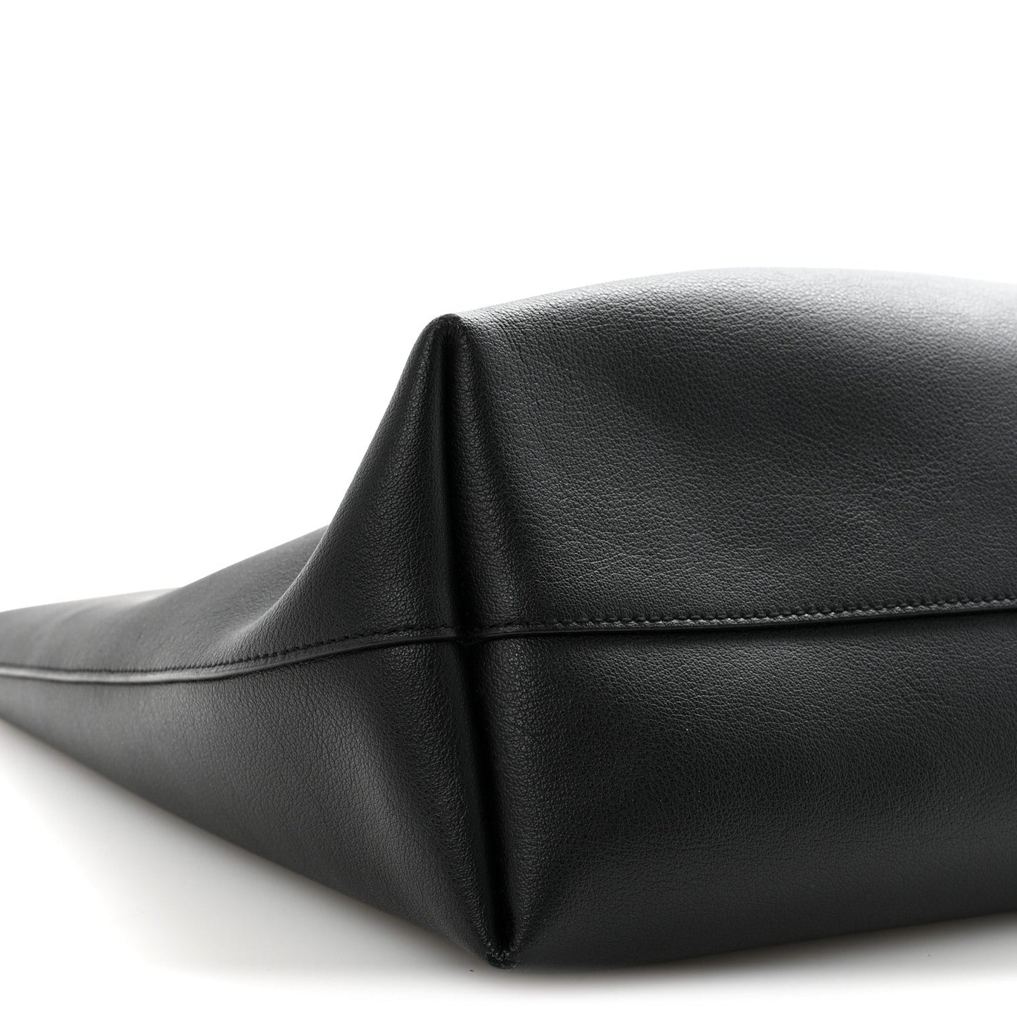 Calfskin Large Shopping Tote Black