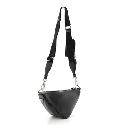 Grace Lux Triangle Shoulder Bag Black