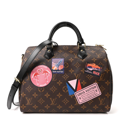 Monogram My World Tour Speedy Bandouliere 30 Black