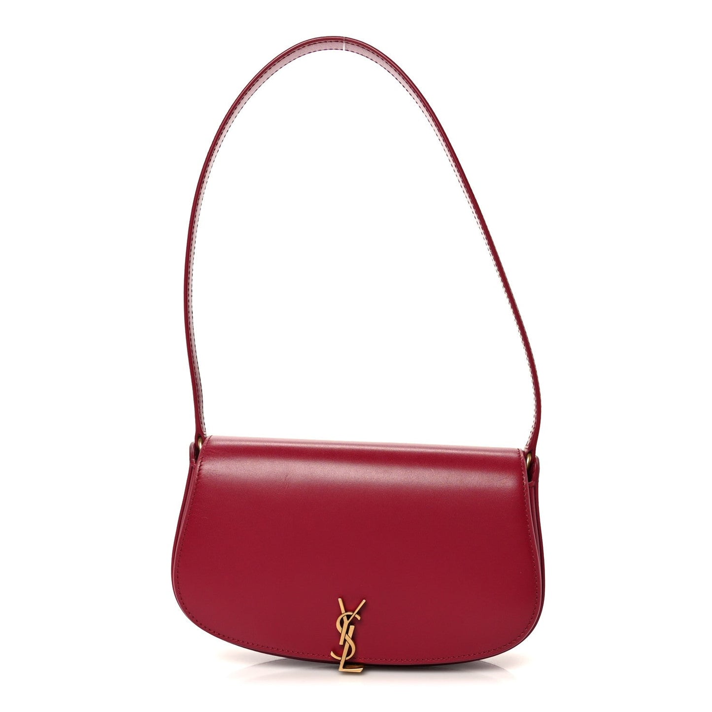 Box Calfskin Mini Voltaire Shoulder Bag Burgundy