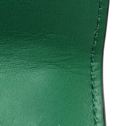 Calfskin Studded Small Padlock Shoulder Bag Emerald