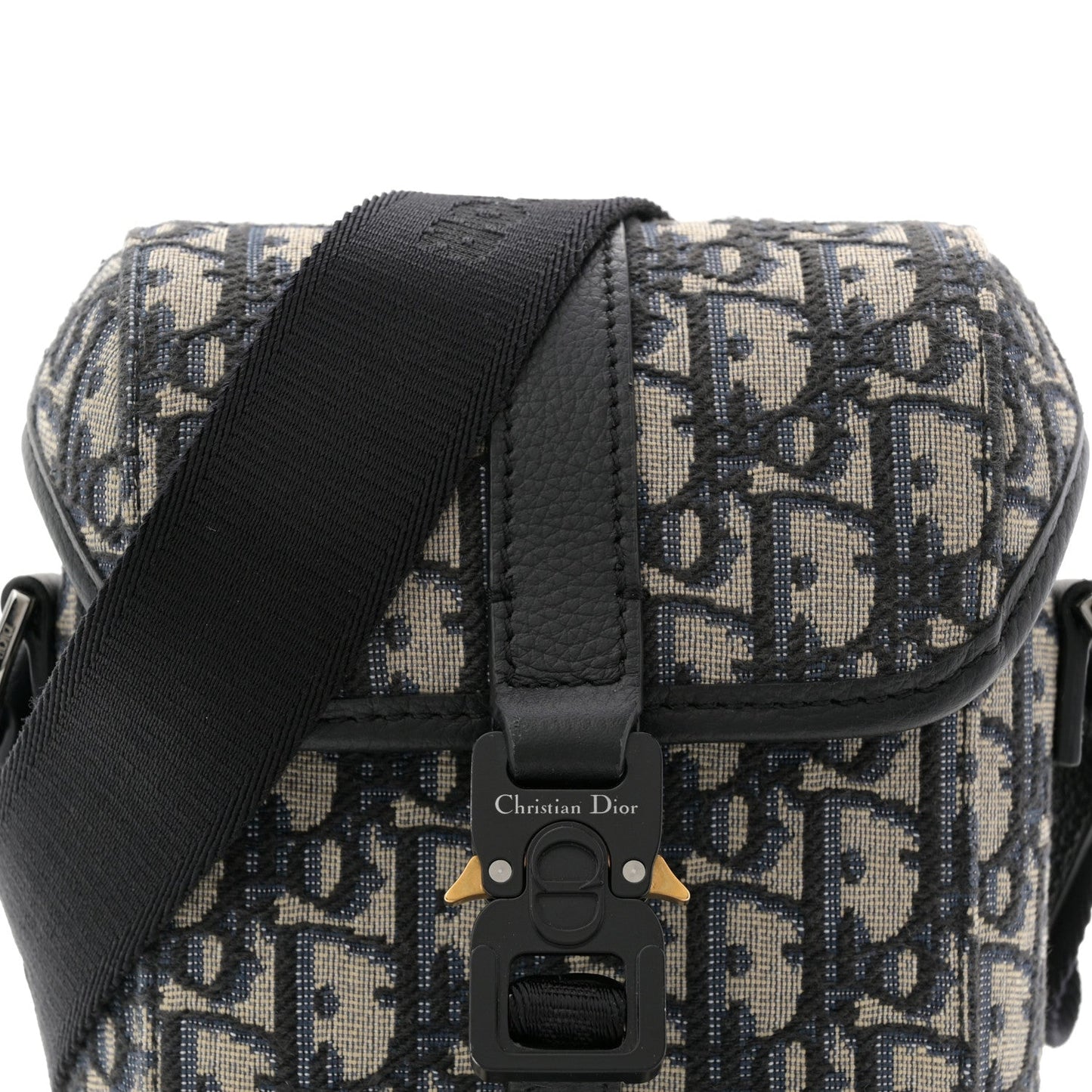 Oblique Vertical Mini Messenger Flap Blue