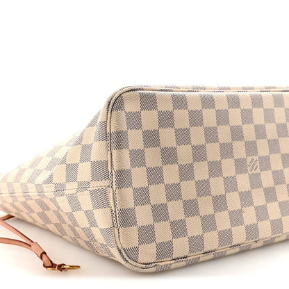 Damier Azur Neo Neverfull MM Rose Ballerine