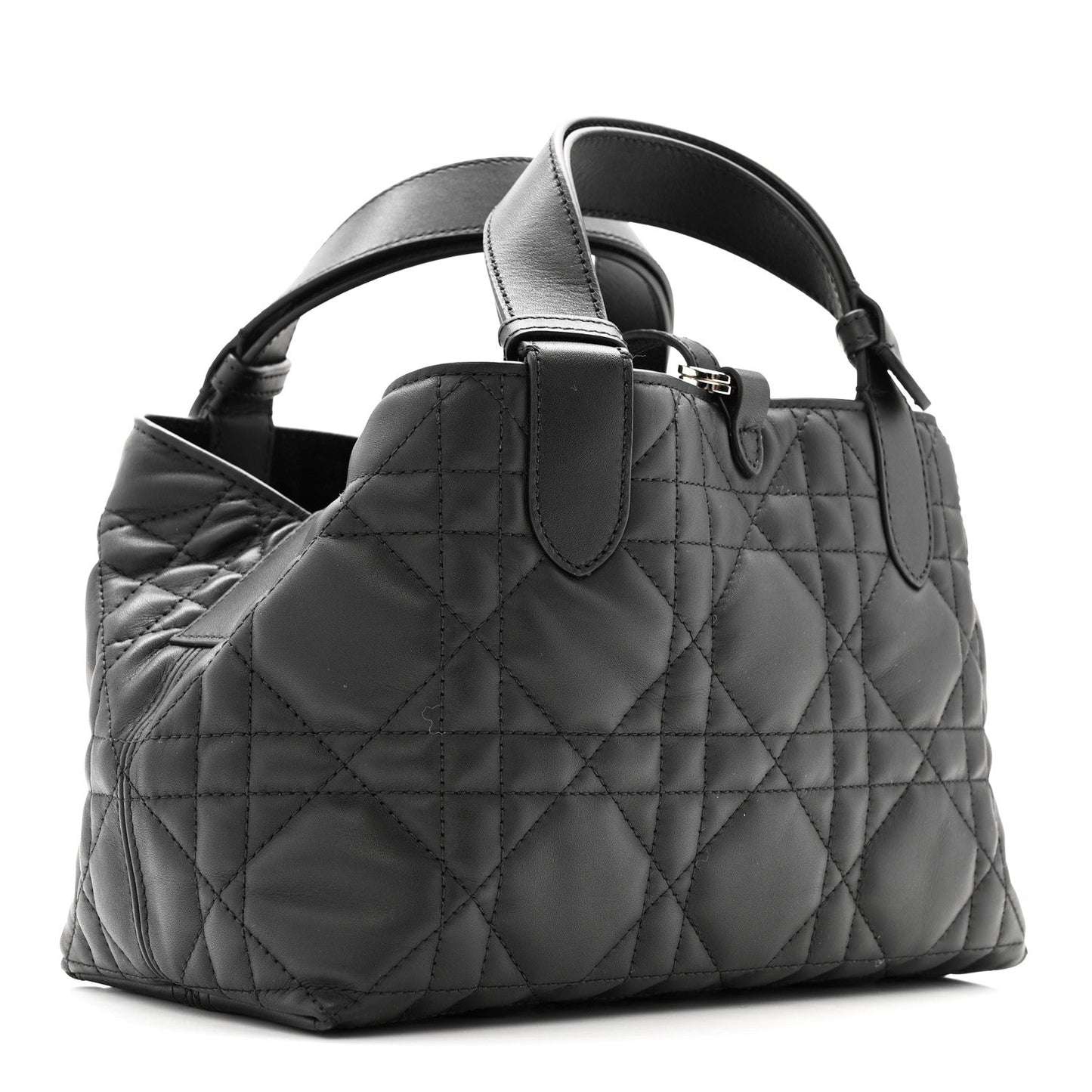 Calfskin Macrocannage Small Toujours  Black