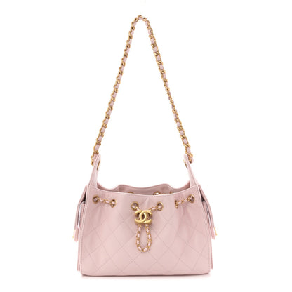Caviar Quilted Mini Chanel 25 Handbag Light Pink
