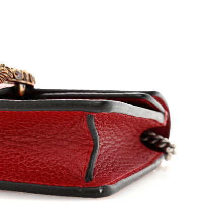 Calfskin Super Mini Dionysus Shoulder Bag Hibiscus Red