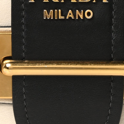 City Calf Saffiano Cahier Bag Talco Black